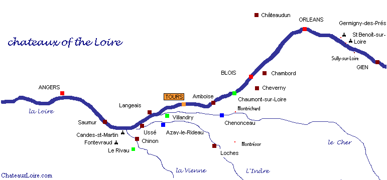 Loire Valley Map